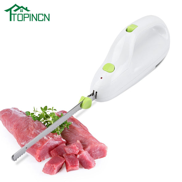 Kitchen Electric Frozen Meat Knife Saw 220-240V EU Automatic Kitchen Meat Bread Turkey Knives Serrated Cleaver Cutting Tools